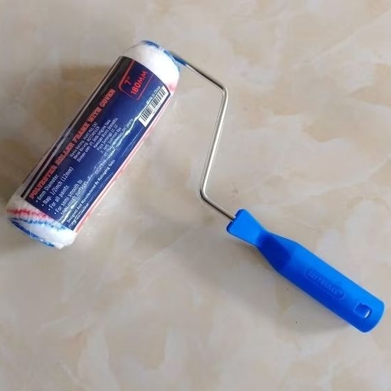 rol cat tembok/dinding 1 set tangkai plus bulu rol