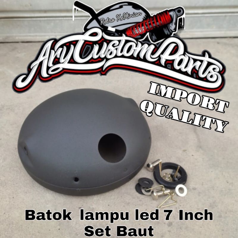 Batok lampu 7 inch 19 led spider dot sae autopal depo import besi terbaik dikelasnya