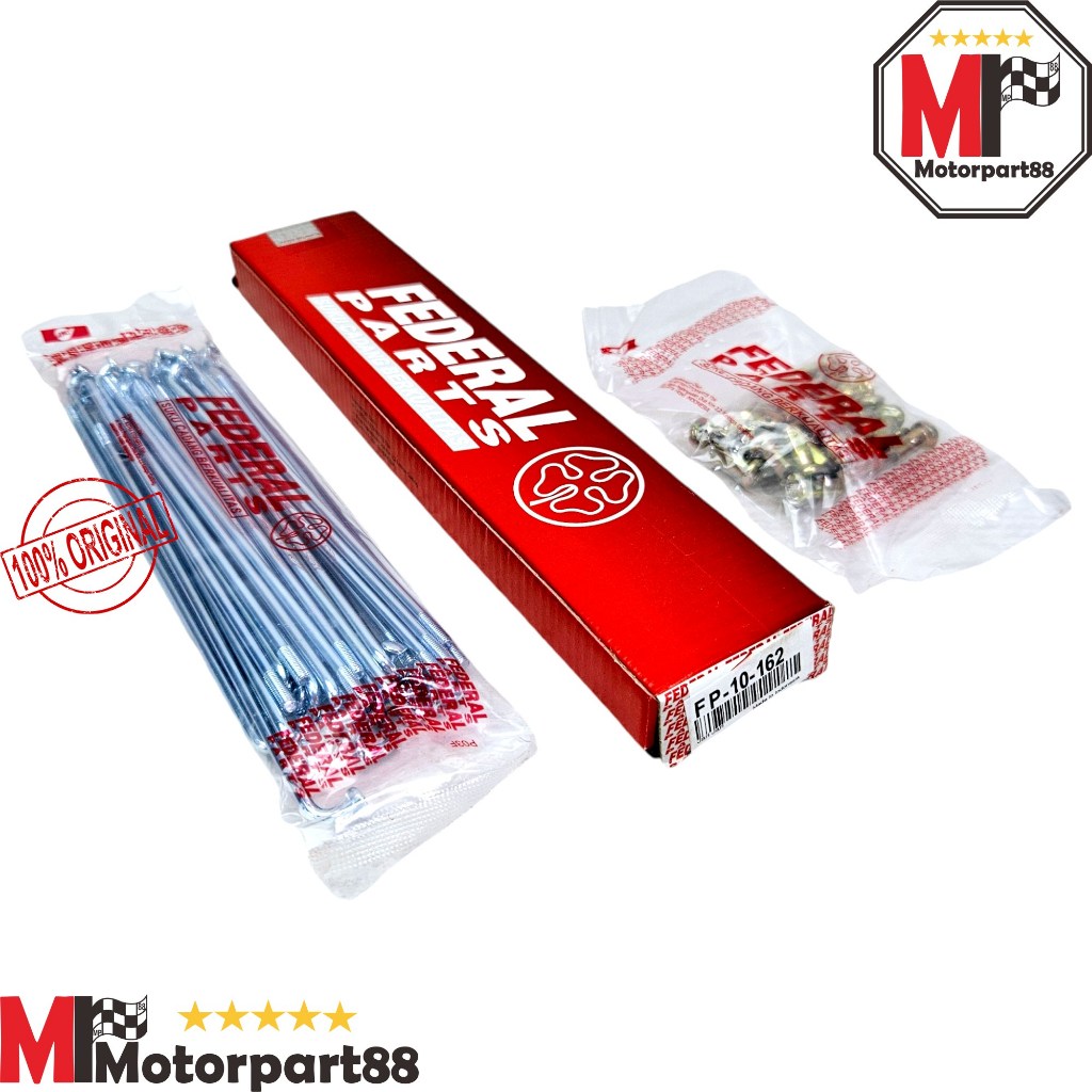 JARI JARI VELG JERUJI SPOKE SET FP-10-162 BELAKANG GLPRO NEOTECH MAX SMASH SHOGUN 110 TORNADO RC80 R