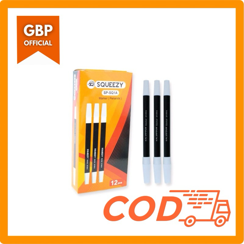 

Squeezy Spidol Marker Hitam Satuan