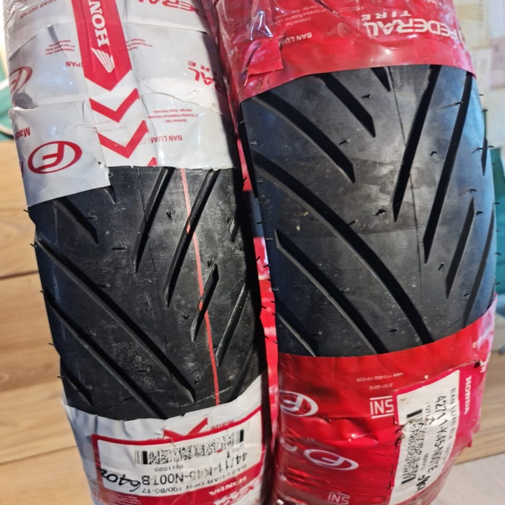 (FEDERAL/AHM) HONDA ORI - K45 CB150R ALL NEW 130/70-17 DAN 100/80-17 BAN LUAR DEPAN BELAKANG TUBBLES