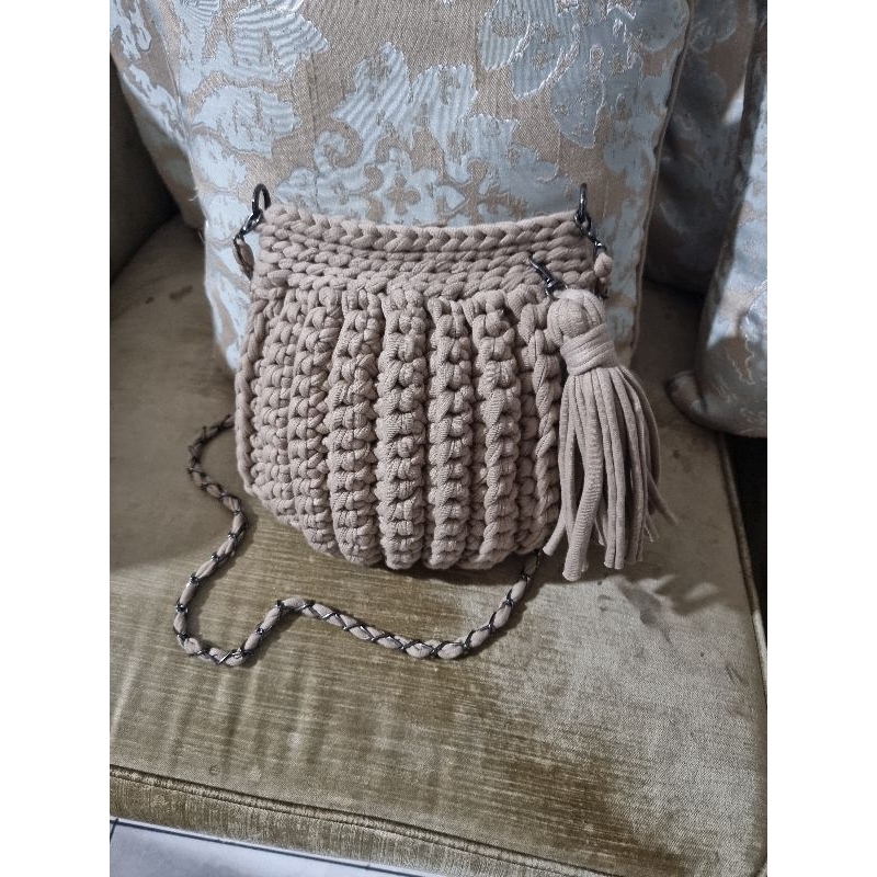 Tas Rajut Benang Kaos