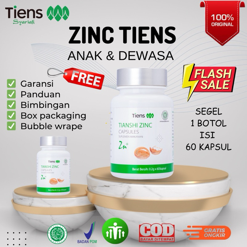 Zinc Tiens Anak untuk Anak & Bayi GTM 100% Original Halal BPOM