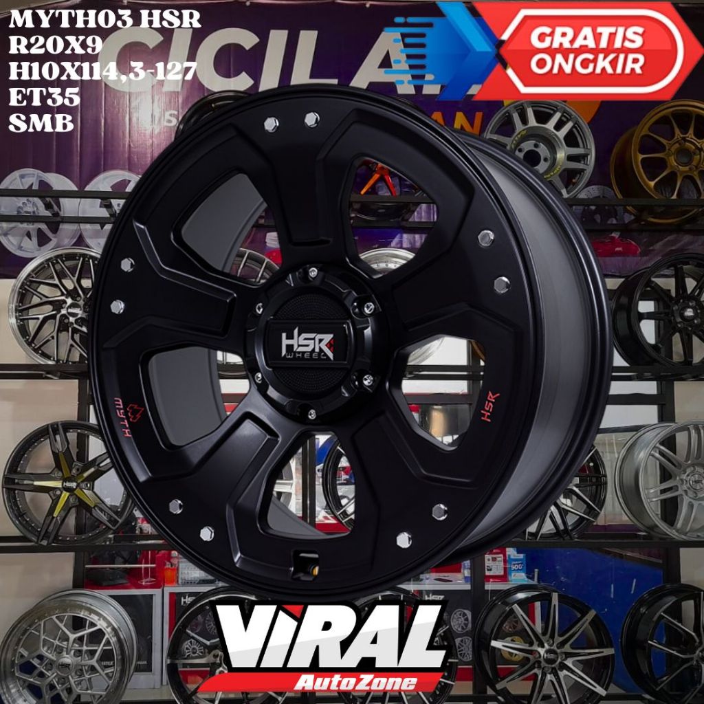 Velg Mobil PALISADE , RUBICON , JOURNEY , CRV , HSR MYTH03 RING 20 R20