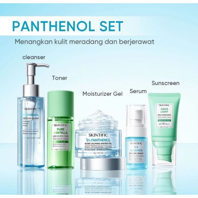 SKINTIFIC PANTHENOL SET SKINCARE 5IN1