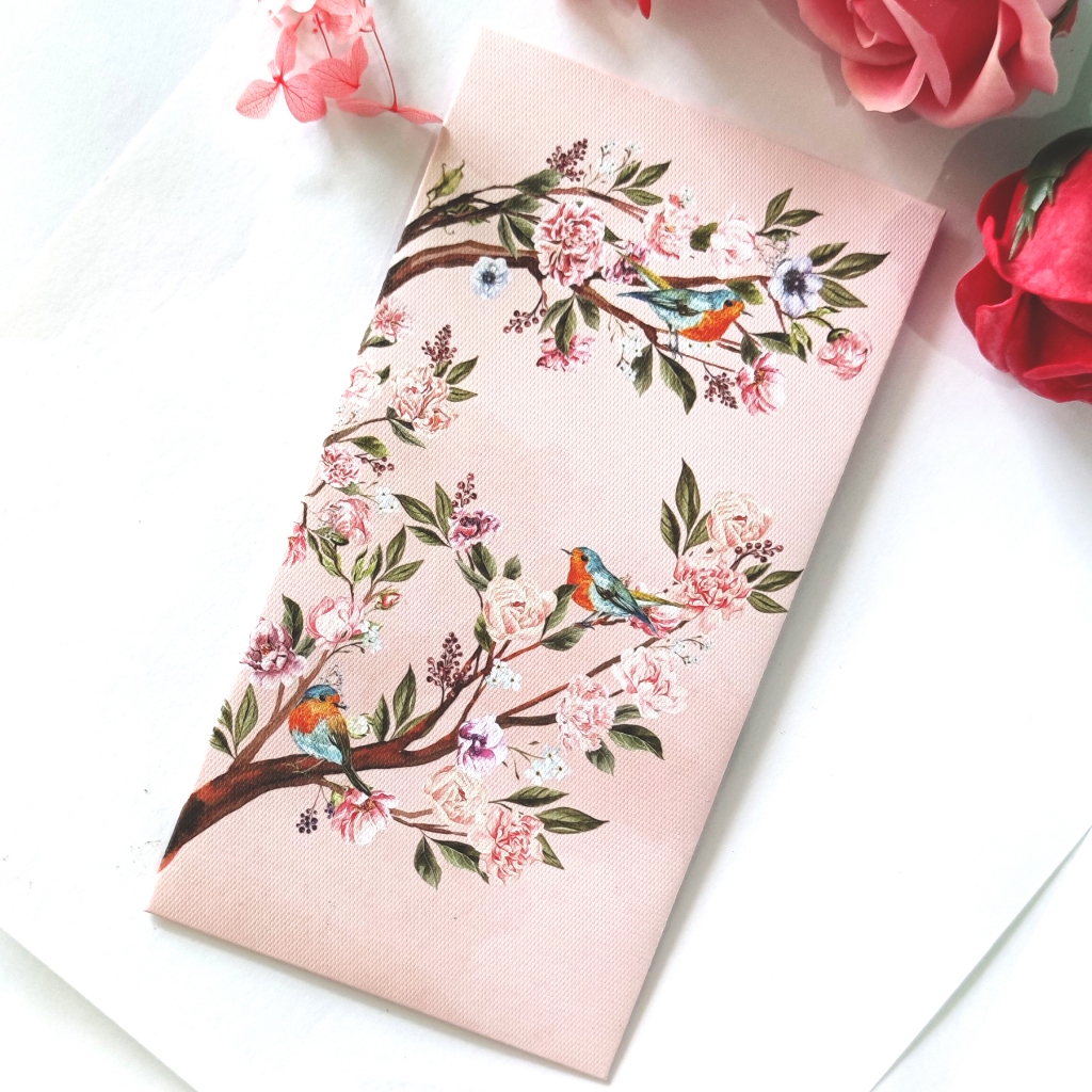 

Amplop Uang Angpao Premium Peony Flower Bird | Amplop Panjang Soft Pastel Color Aesthetic | Amplop Lebaran | Angpao Imlek | Amplop Nikah Kondangan