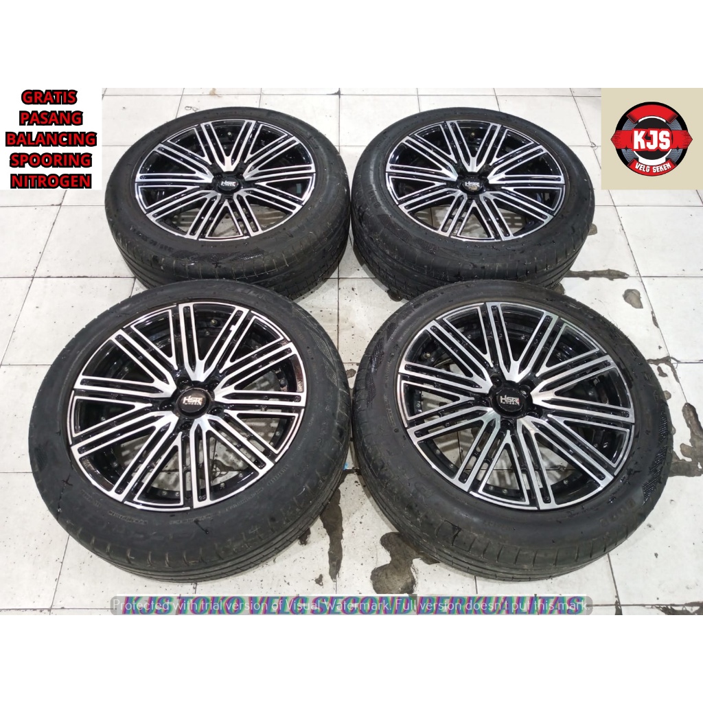 VELG RACING SECOND MODEL HSR TOMOK RING 18 PCD 5X114,3 OFFSET 45 LEBAR 8 RATA COCOK BUAT MOBIL INNOV