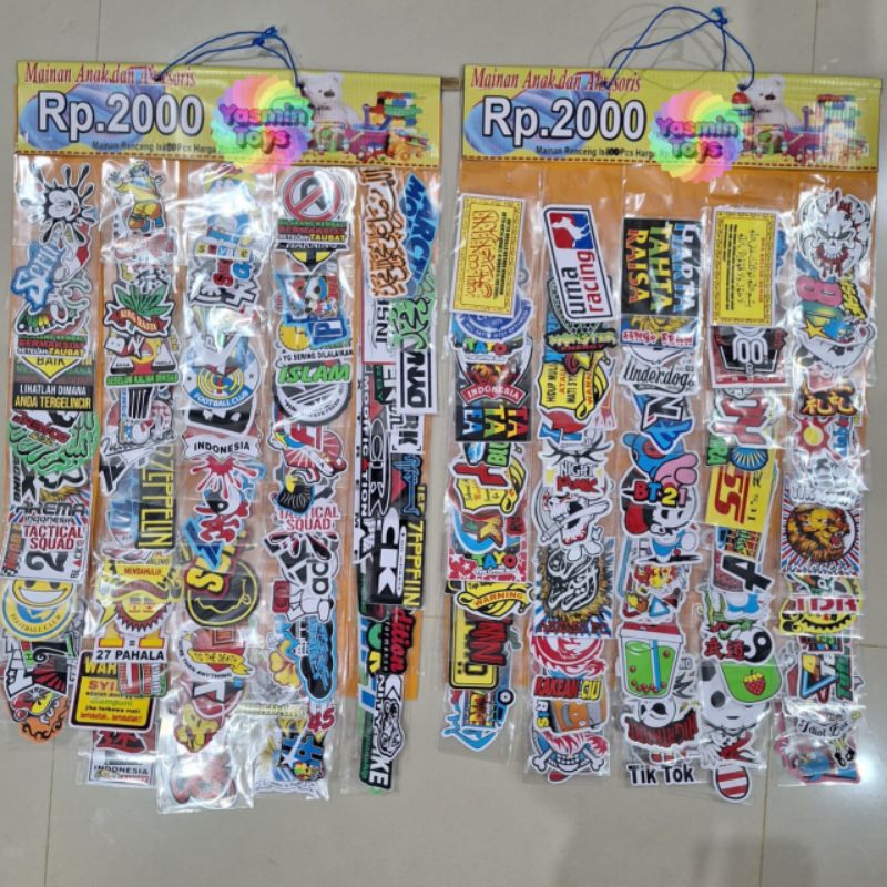 

Stiker Rentengan isi 60pcs Bisa dijual Serba 2000 an