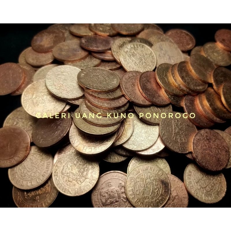 uang 2 setengah cent benggol nederlandsch indie tahun campur #KOROSI