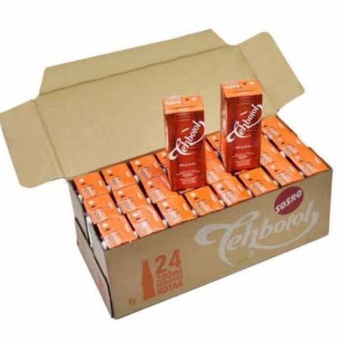 

[DUS isi 24] teh botol SOSRO kotak kemasan 200 ml isi 24 teh kotak