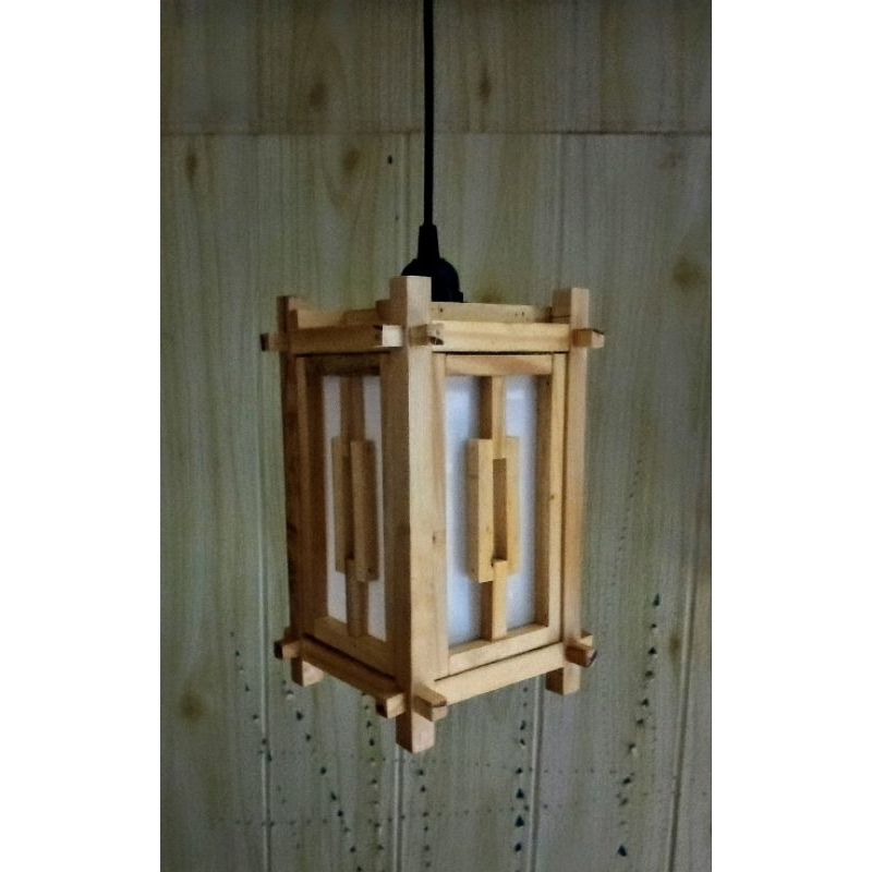 kap lampu gantung minimalis model jepang ruji