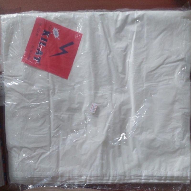 KANTONG PLASTIK KILAT BESAR 40 PUTIH