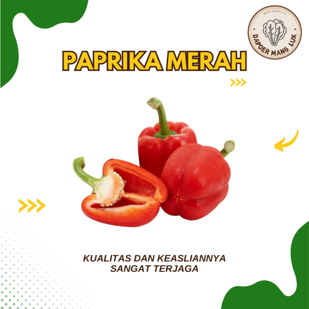 

PAPRIKA MERAH DAN HIJAU 500 GRAM DAN 1 KG BEST QUALITY