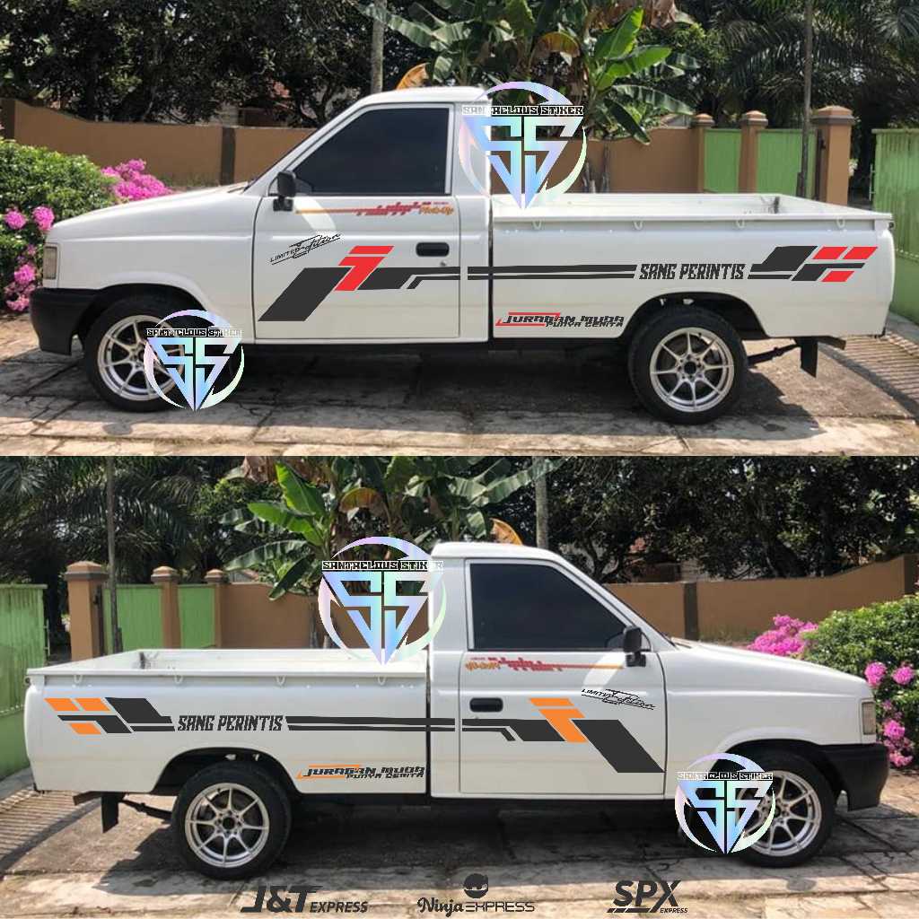 Cutting stiker pick up kijang sticker mobil kijang stiker mobil kijang panther
