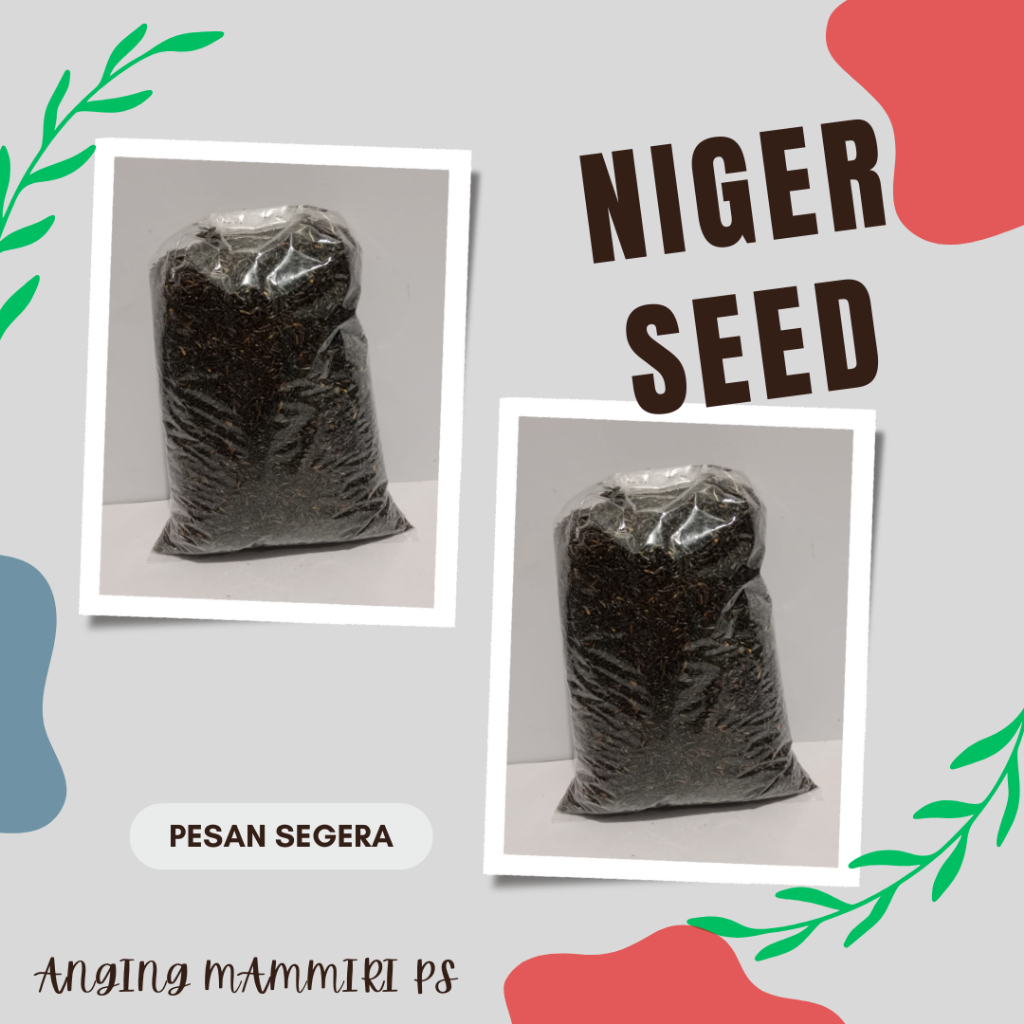 

NIGER SEED 500 GR & 1 KG (PAKAN BURUNG)