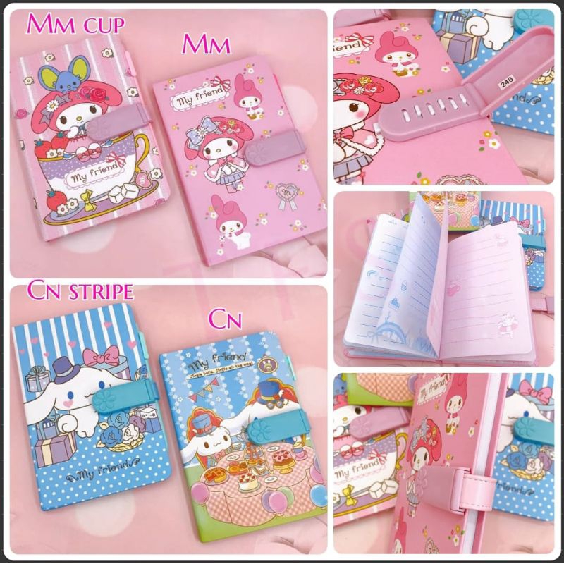 

Diary dam pen sandi uk12.5x19x1.5 / diary cinnamoroll / notebook melody