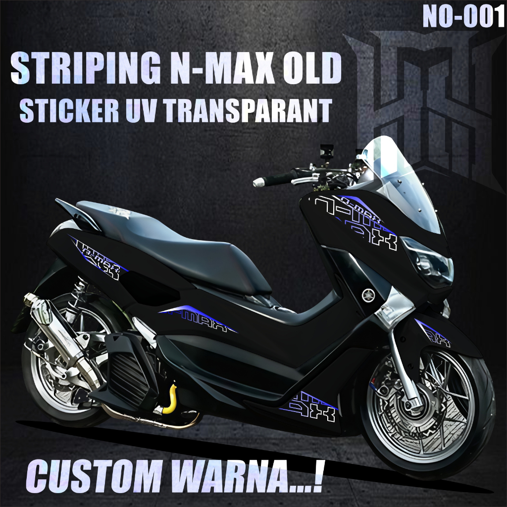 STRIPING LIVERY NMAX OLD STIKER TRANSPARANT UV MAXDECAL