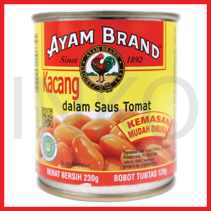 

AYAM BRAND KACANG DALAM SAUS TOMAT 230GR
