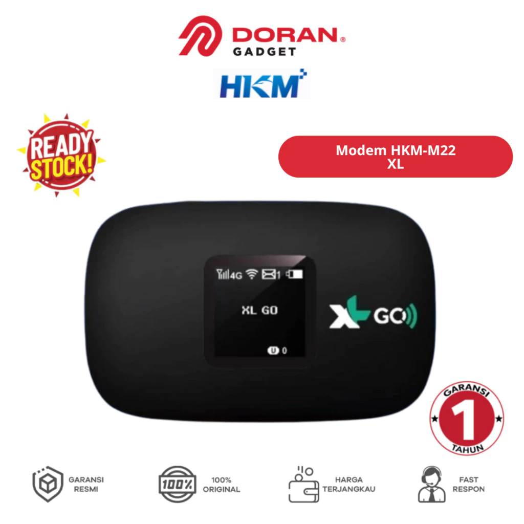 Huawei HKM-M22XL Modem Mifi Wifi Portable XL GO IZI Unlock Free Kuota Garansi 1 Tahun