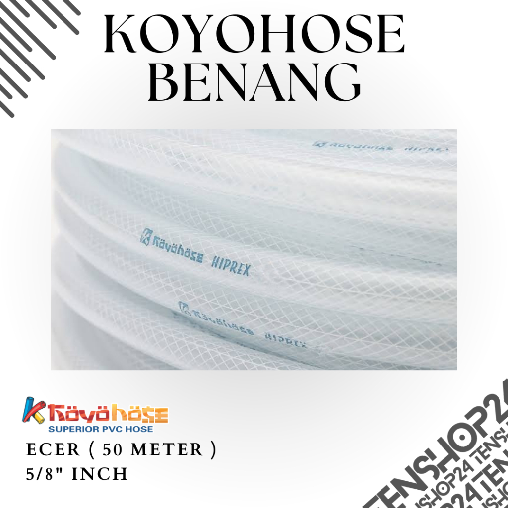 Selang Benang Koyohose 5/8" Inch 50 Meter Tebal Roll Air Taman