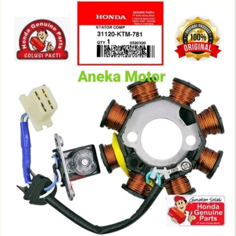 Spull Spul Stator Honda Fuel Injeksi Supra X 125 Fi KTM Supra X 125 Fi Batman KTM 0100% Original Hon