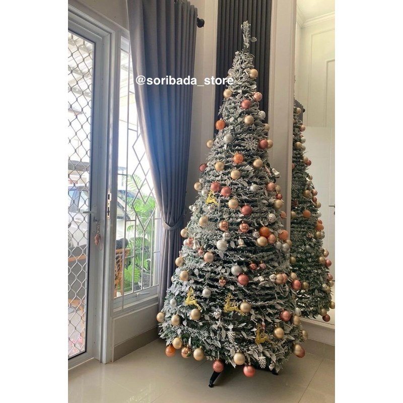 Pohon Natal Telescopic |Pohon Natal Lipat | Pohon Natal Pop Up | Pohon Natal Premium | Pohon Natal M