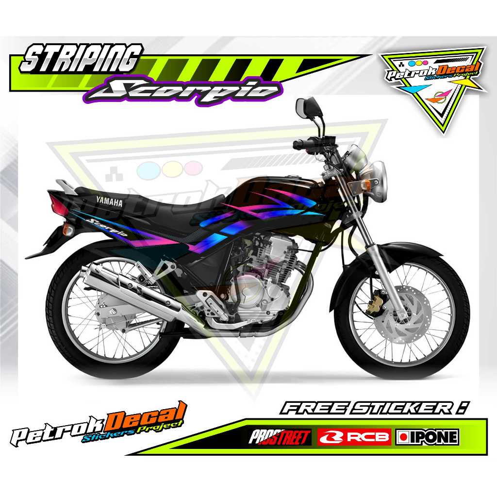 STRIPING VARIASI YAMAHA SCORPIO / STICKER LIST MOTOR YAMAHA YAMAHA SCORPIO