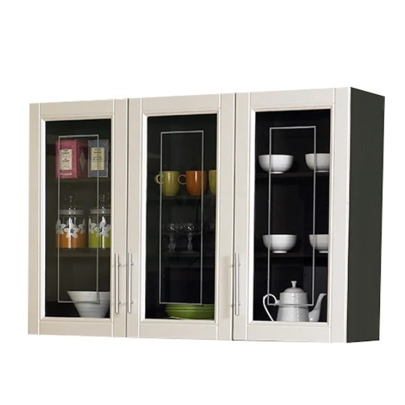 Rak Dapur Gantung 3Pintu kaca Kitchen set 3 Pintu Lemari Dapur Olympic