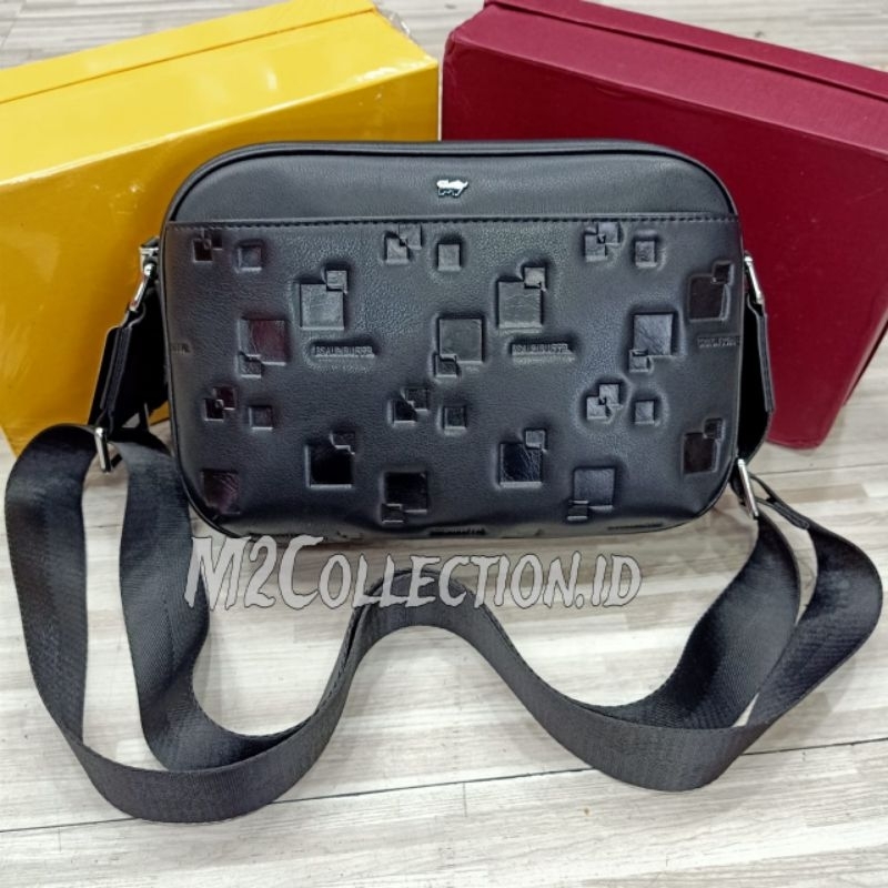 Tas selempang kulit Braun Buffel crossbody bag pria kulit