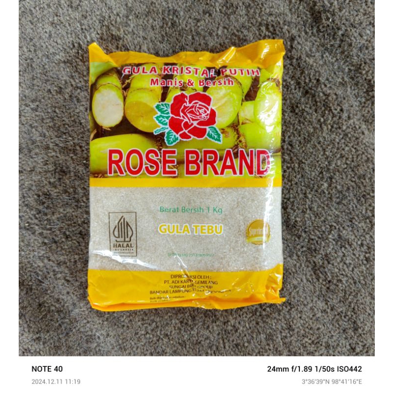 

ROSEBRAND ~ GULA TEBU 1KG (COD J&T DAN SPX)