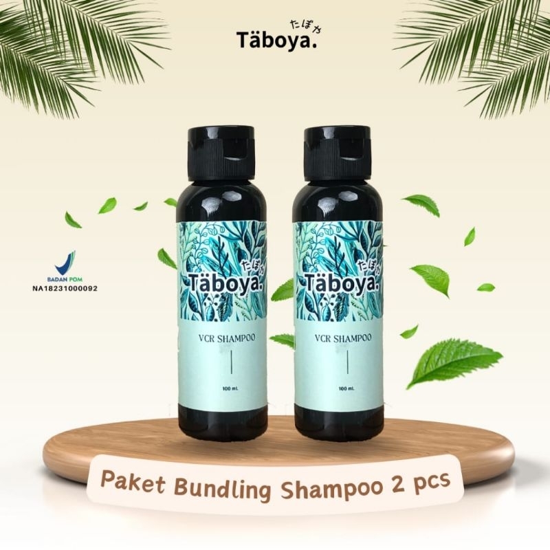 "Paket Bundling 2pcs"Taboya VCR Shampoo 100 ml sampo anti Rontok, Uban, Akar kuat | Original Bpom