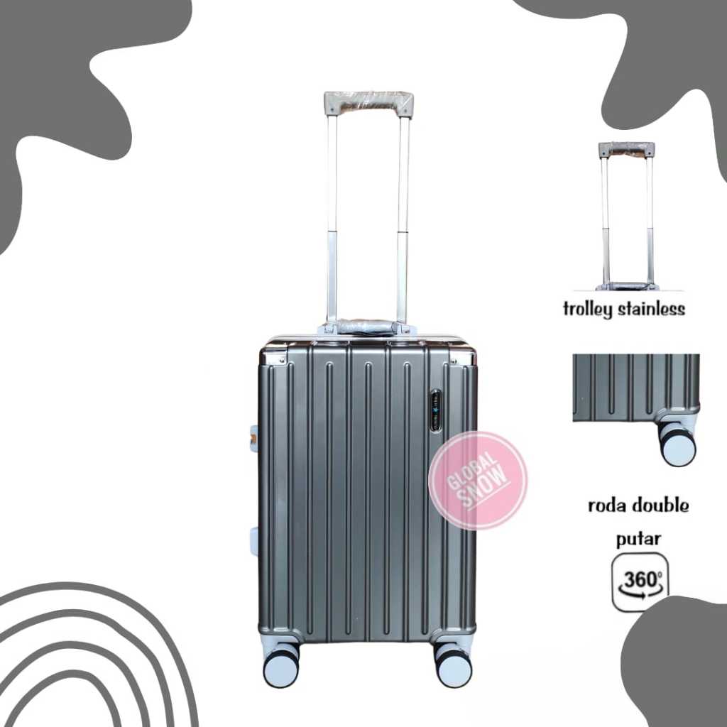 KOPER 905 BAHAN PC POLYCARBONATE PREMIUM UNZIPPER 20 inch / NON ZIPPER 20 inch / unzipper 20inch / K