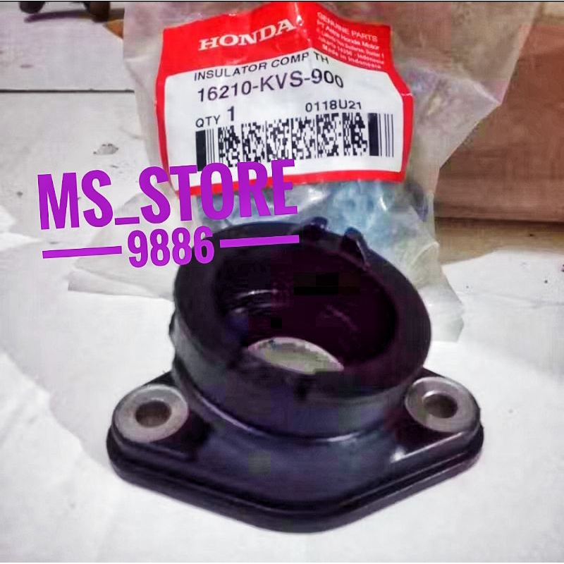 Insulator Comp Throttle Body Karet Manipol Intake Mesin Honda CRF 150L K84 16210KVS900 Original AHM