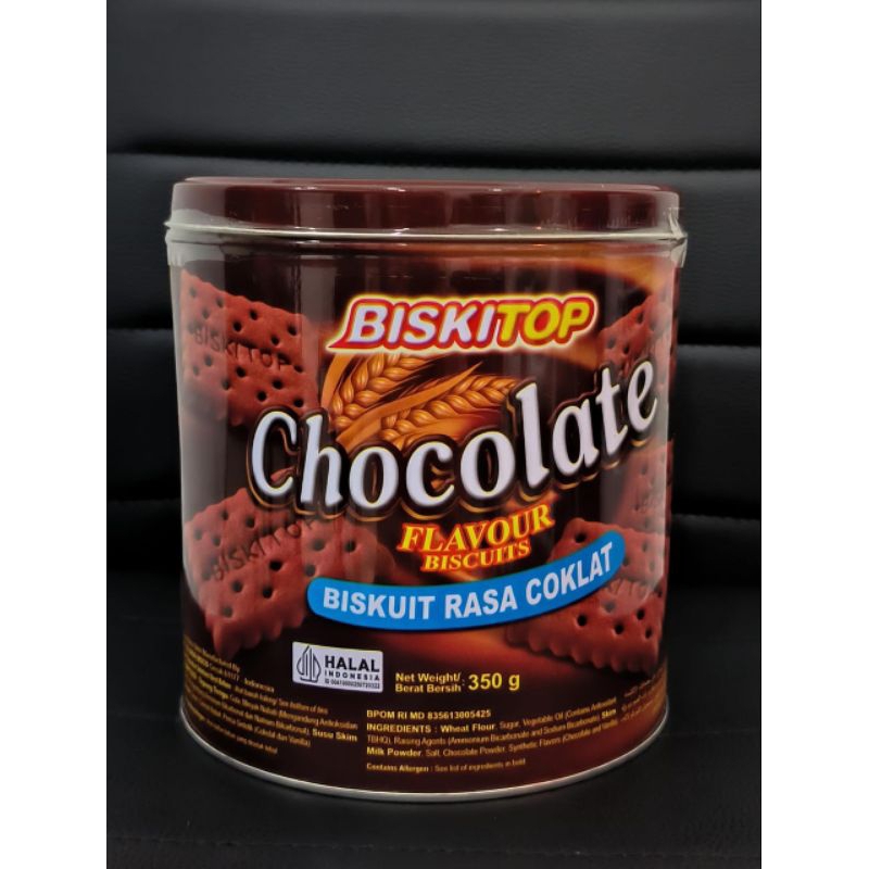 BISKITOP BISKUIT COKLAT KALENG 350GR