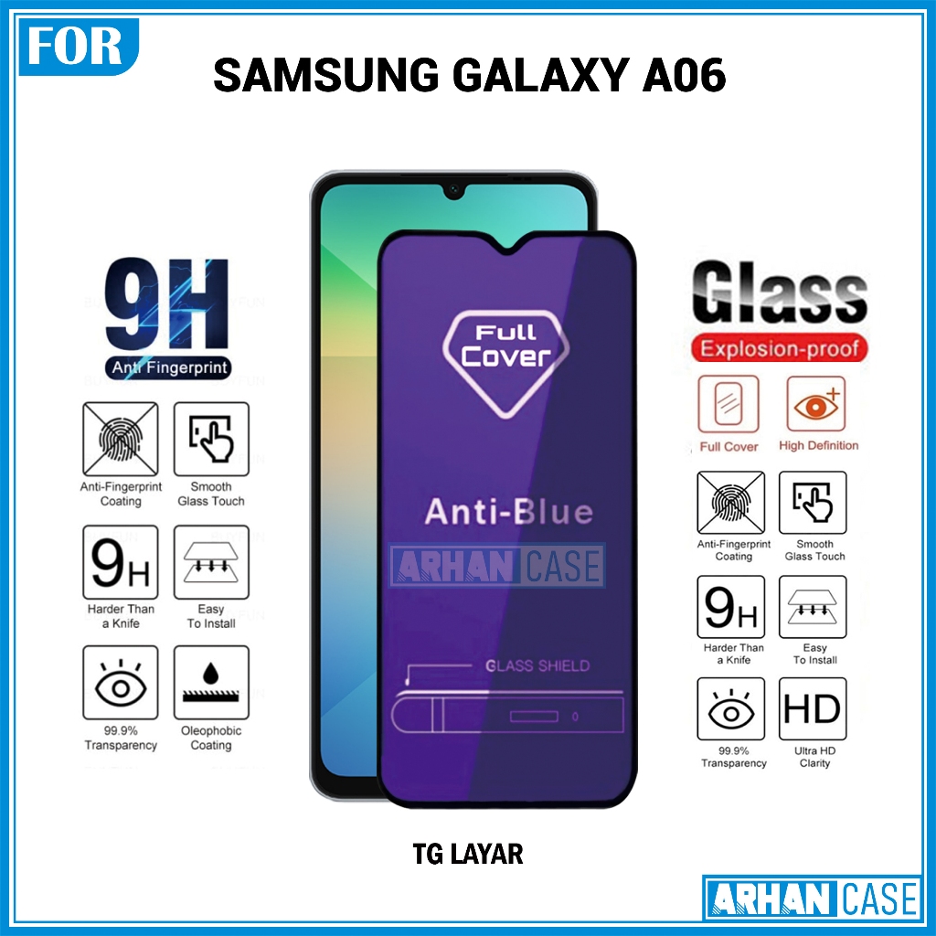 Tempered Glass Samsung A06 A05 A05s Anti Gores Full Layar All Series Pelindung Layar