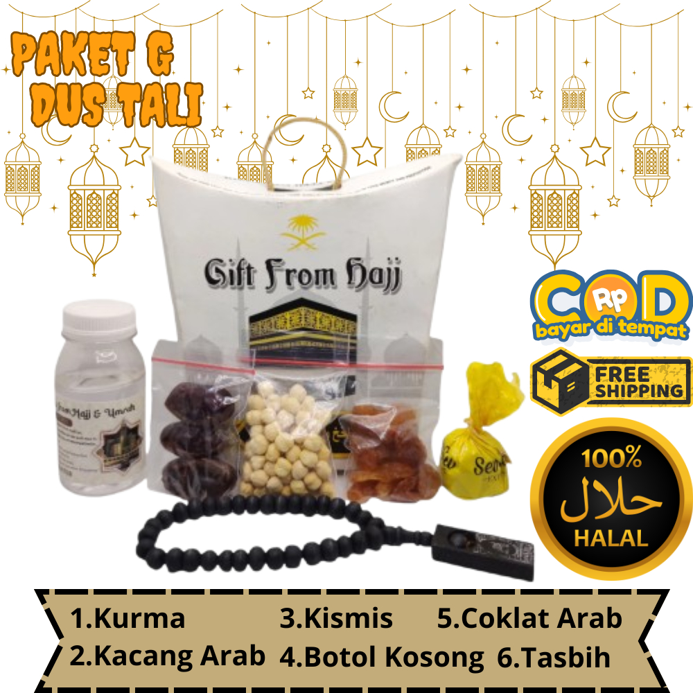 

Paket G, H Oleh-oleh Haji Dan Umroh Tanpa Air Zam zam