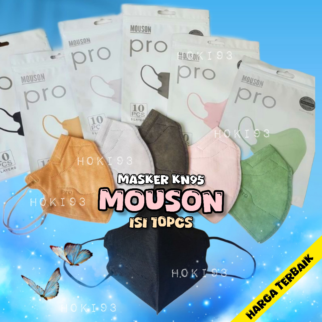 Masker KN95 Mouson Pro Isi 10pcs Masker KN 95 Mouson Pro Disposable Face Mask isi 10pcs