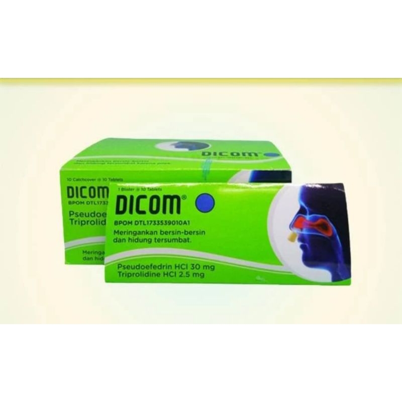 dicom tablet obat flu