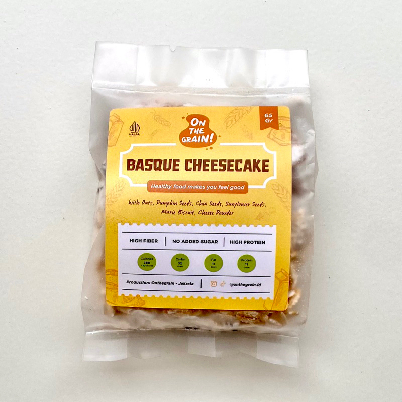 

BASQUE CHEESECAKE OATS by On The Grain | Overnight / Instant Oat - Healthy Snack Breakfast Snack Muesli