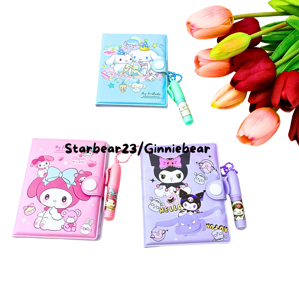 

mini note book Notes + pen kuromi, my melody (FAY 622)