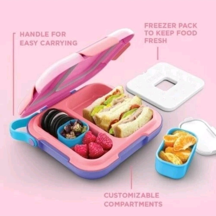 Zoku Neat Bento With Freezer Pack - Lunch Box Large. Tempat bekal Zoku