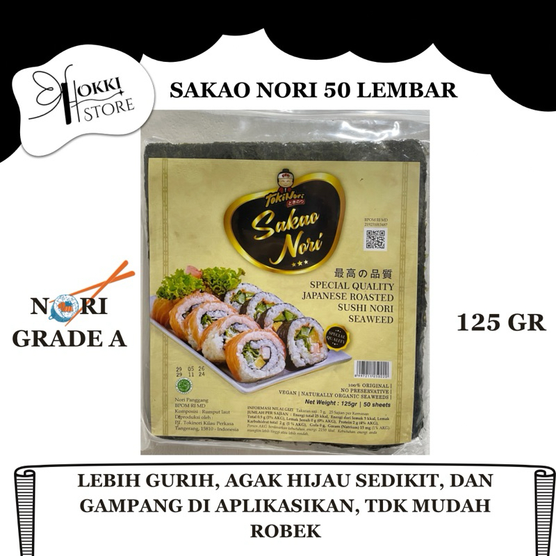

NORI 50 LEMBAR GRADE A / DRIED SEAWEED / NORI BEST SELLER / SUSHI NORI HALAL ( KRP )