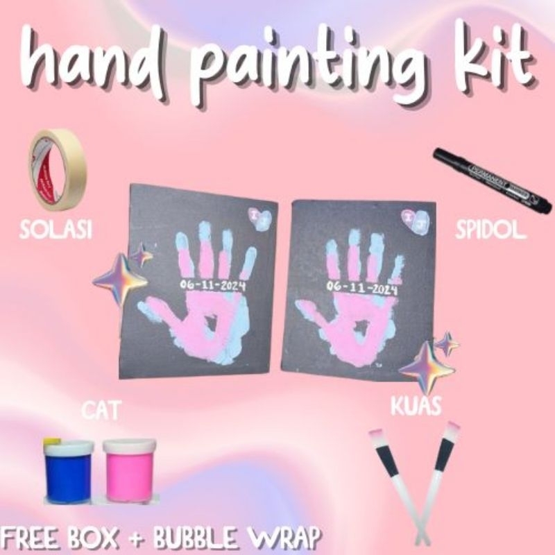 

Hand painting kit 1 set | kanvas couple tangan