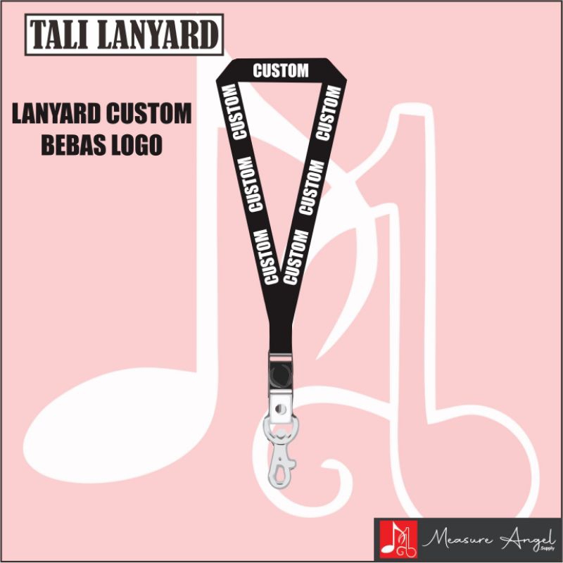 TALI LANYARD CUSTOM - TALI ID CARD GANTUNGAN KUNCI GANTUNGAN FLASHDISK GANTUNGAN NAMETAG TALI LANYAR