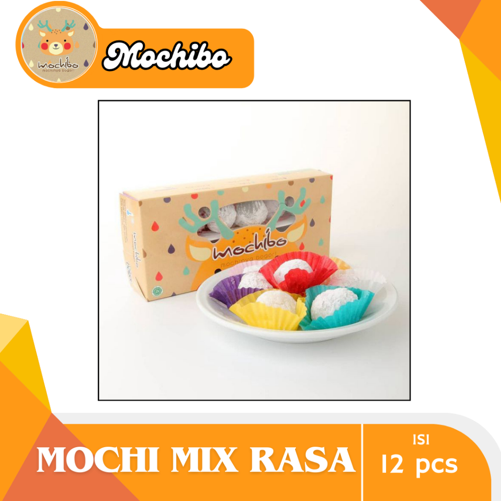 

Mochibo Mochi Rasa-Rasa Oleh Oleh Khas Bogor Isi 12 Per Box | Enak Banget