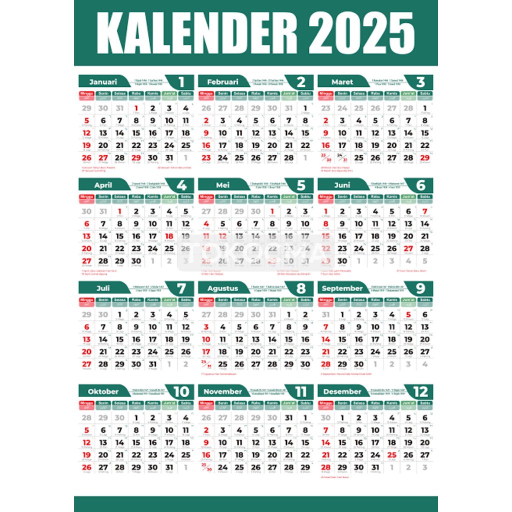 

[Gift] Kalender (Free Tambahan 01)