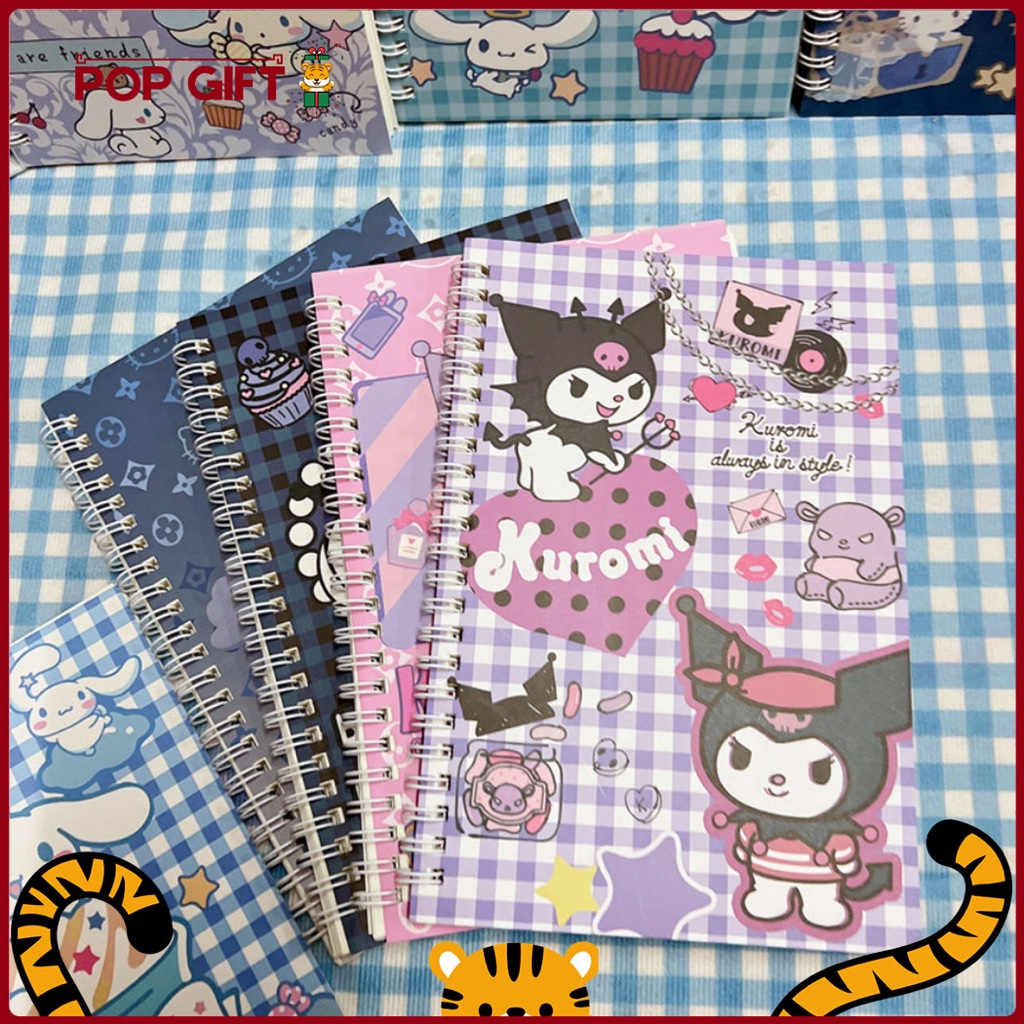 

PG Buku Tulis Ring A5 Notebook A5 Cartoon Lucu Buku Catatan Aesthetic Buku Diary Alat Tulis Sekolah