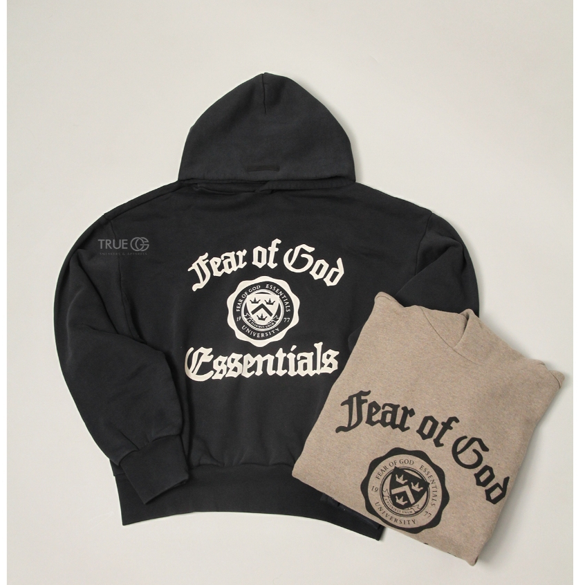Fear Of God Essentials University Vintage Shrunken Hoodie