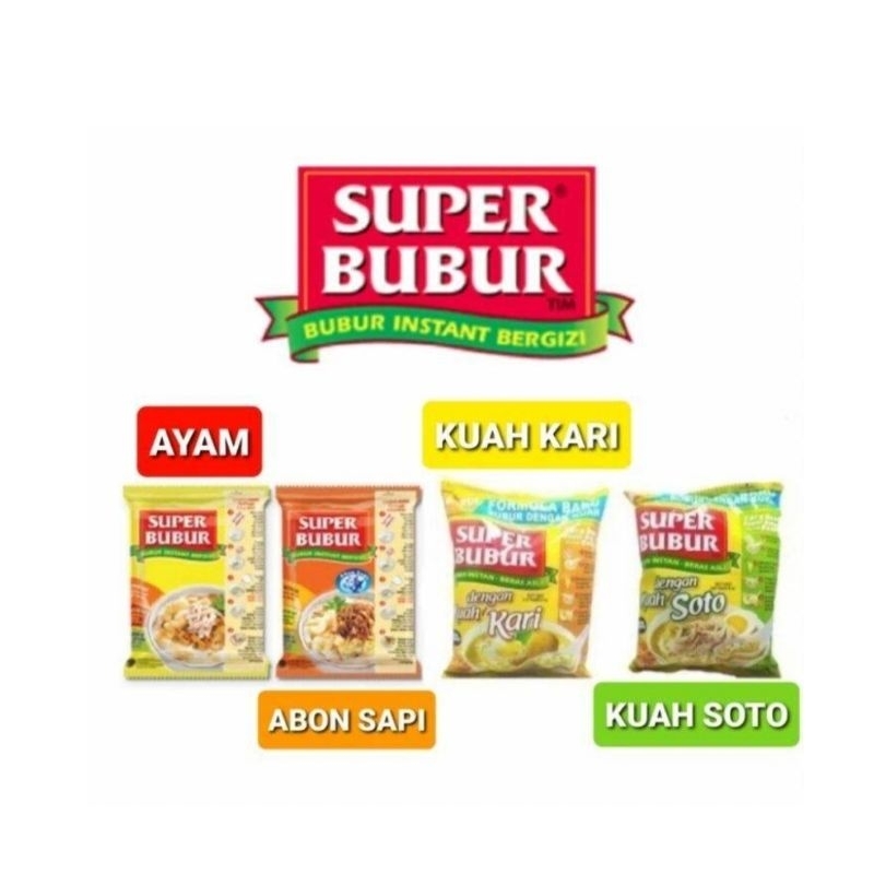 

Super Bubur Instan Beras Asli 45 gram