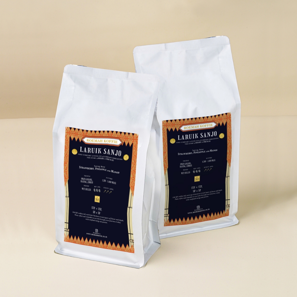 

Roemah Koffie Laruik Sanjo Arabica Kerinci Filter Roast Premium Coffee Beans Single Origin